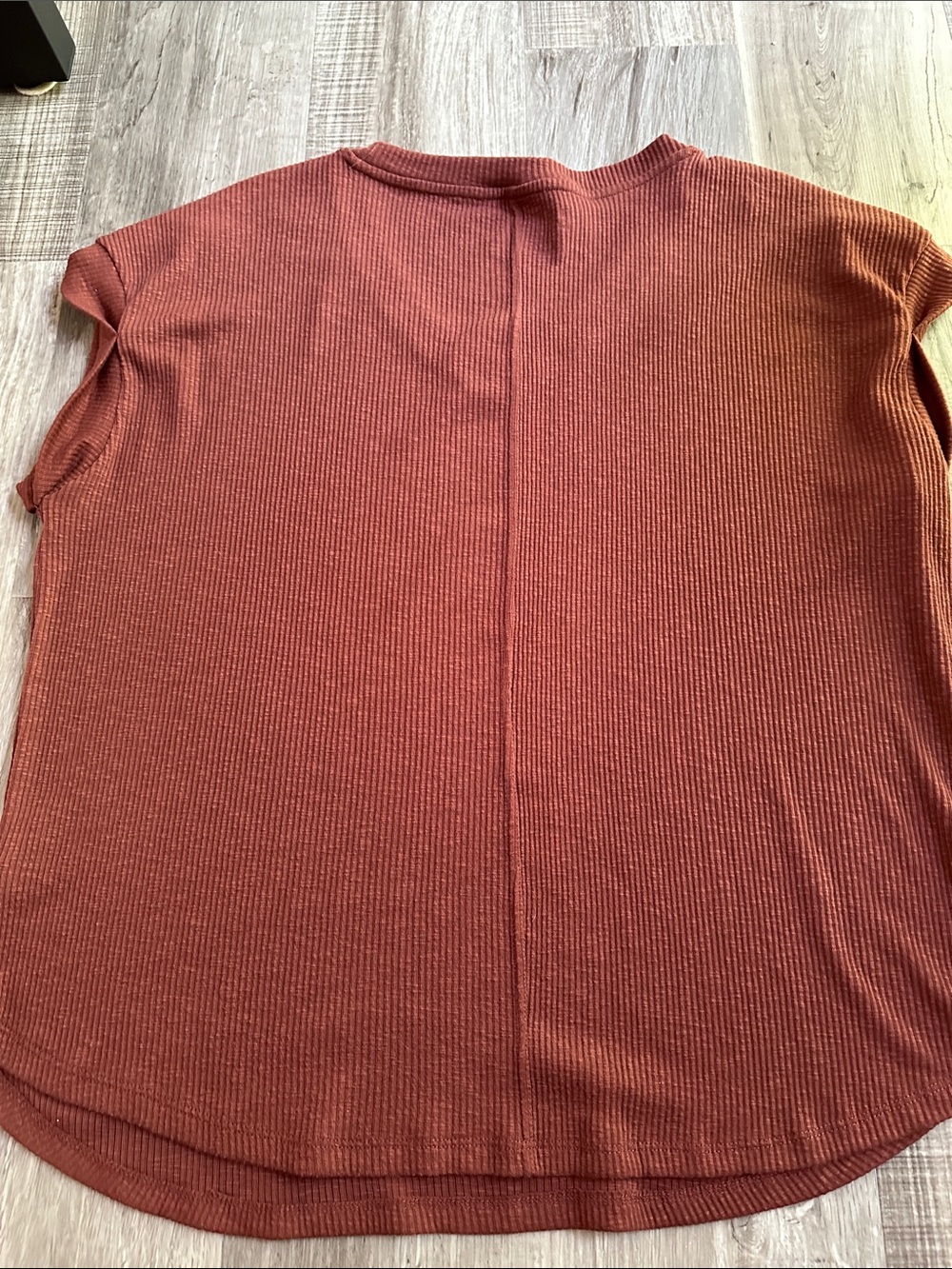 Maurices Rust Ribbed V-Neck Tank Top - Picture 3 of 3